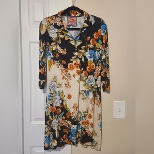 Johnny Was Multicolor Floral Dress XS